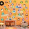 Colorful Owls Bulletin Board Decoration Set - Includes Mix of Owl Borders and Cutouts for Party, School, Classroom Door, Welcome Bulletin Board, Craft, and Home Wall Decor (Look Whooos in Our Room)